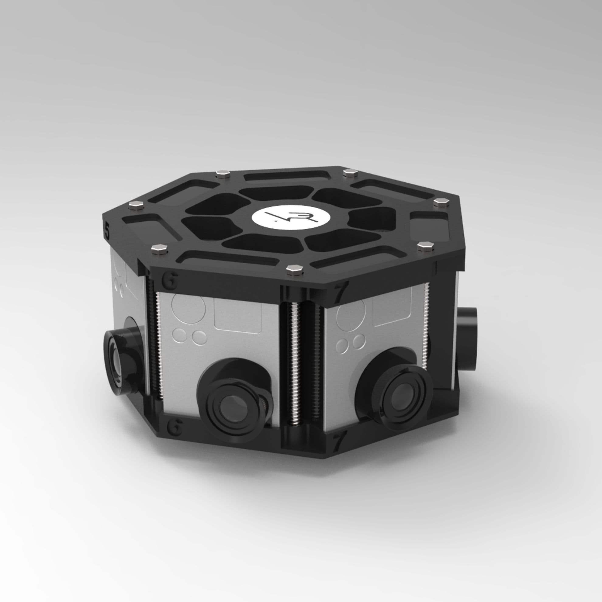 360 Video Camera Rig custom developed in 2012 by VR360