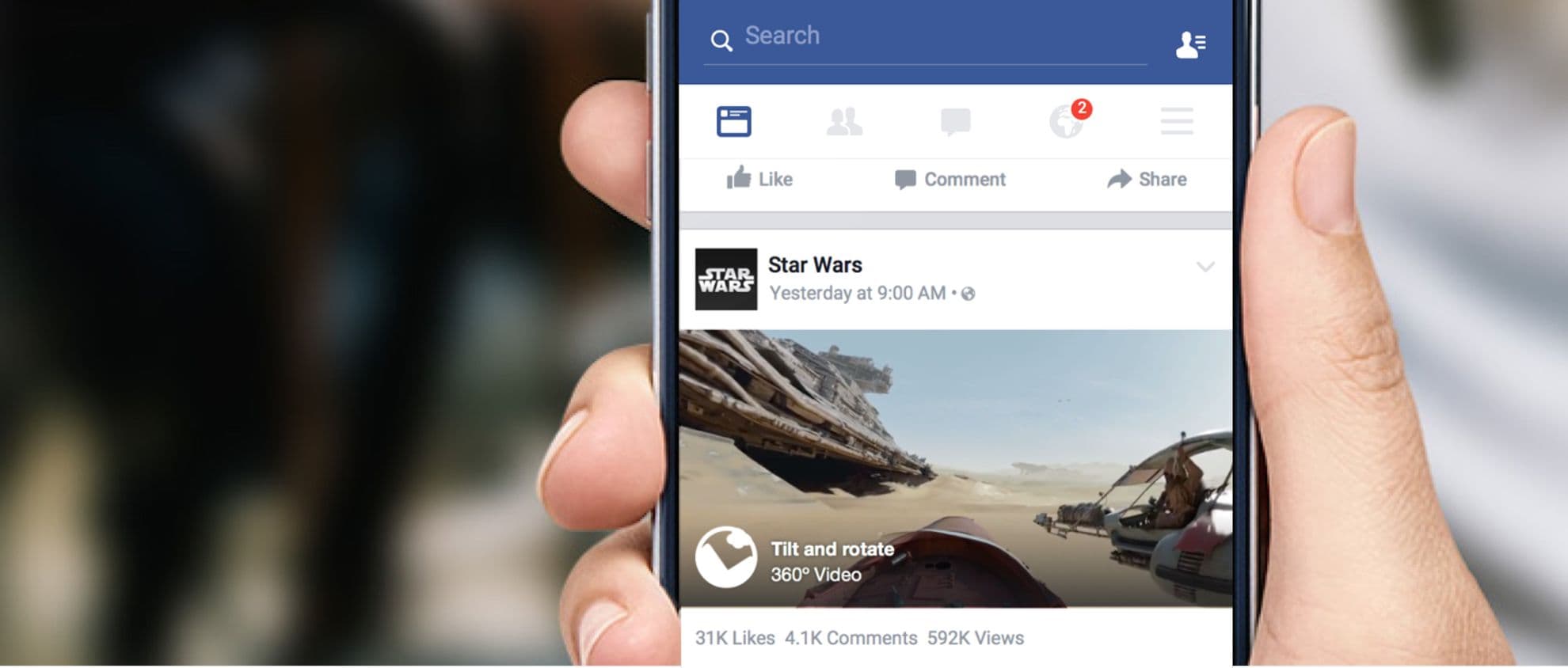 360° Virtual Reality Video now on Facebook